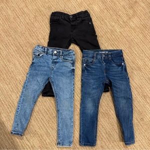 BUNDLE OF 3 PAIRS OF ZARA TODDLER SKINNY JEANS SIZE 2T-3T